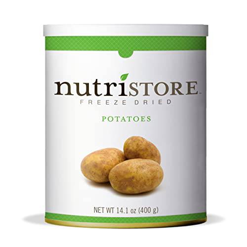 Nutristore Freeze Dried Potatoes | Perfect Healthy Snack | 40 Servings | Emergency Survival Bulk Food Storage | Amazing Taste & Quality | 25 Year Shelf Life
