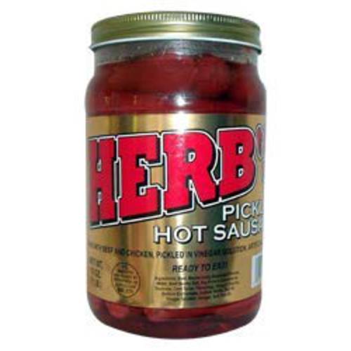 Herb’s Pickled Hot Sausage 16oz