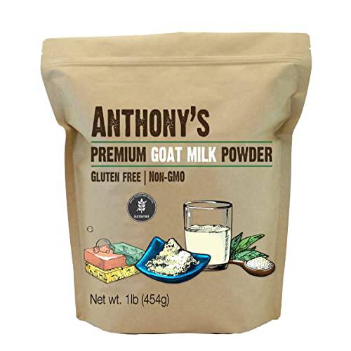 Anthony’s Premium Goat Milk Powder, 1 lb, Gluten Free, Non GMO, No Additives