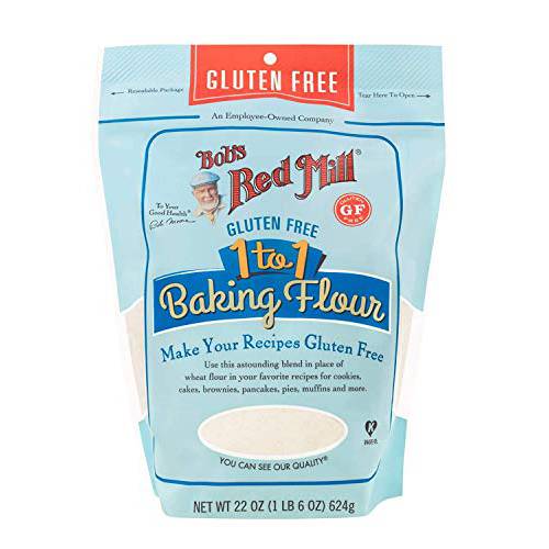Bob’s Red Mill Gluten Free 1-to-1 Baking Flour, 44-ounce (Pack of 2)