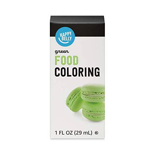 Amazon Brand - Happy Belly Green Food Color, 1 fl oz