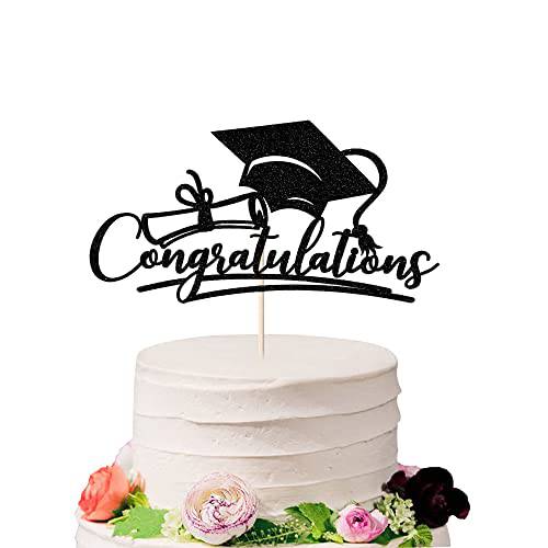 Sodasos Congratulations 2022 Graduation Cake Topper,Congrats Grad Cake Decor - 2022 High School/ College/Senior Graduation Party Decorations Supplies (Red)