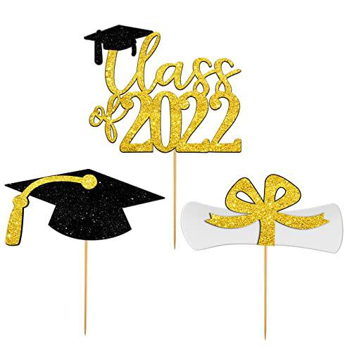 3pcs Class Of 2022 Cake Topper Graduation Cake Topper 2022 Congrats Grad We Are Proud of You Theme Graduation Party Supplies Decorations 2022 Graduation Cake Decorations