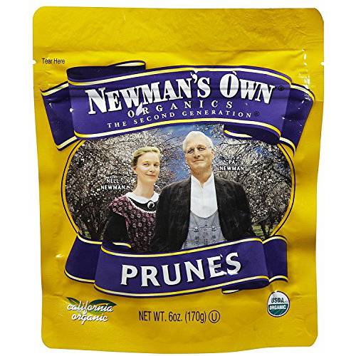 Newman’s Own Organics Organics California Prunes Pouches, 6 oz, 2 pk