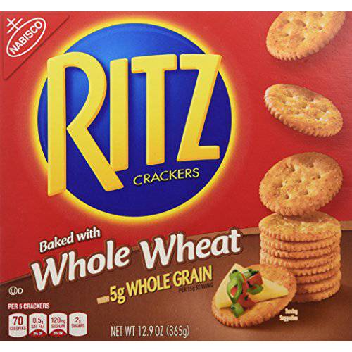 Ritz Crackers, Whole Wheat, 12.9-Ounce (Pack of 4)