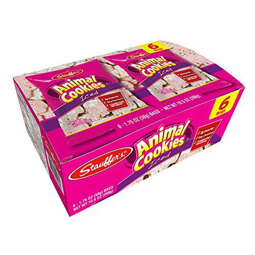 Stauffer’s 12 Snack Pack Set Iced Animal Cookies, 1.75 Oz. Each