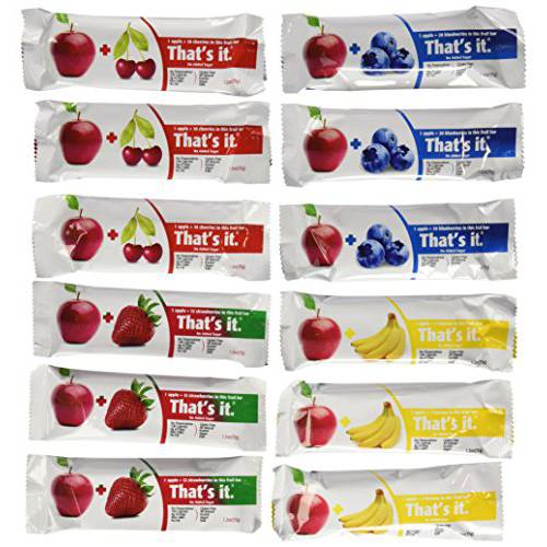 That’s it Super Variety Pack of 12 (3 Apple+Cherry, 3 Apple+Strawberry, 3 Apple+Banana, 3 Apple+Blueberry)
