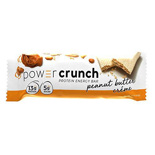Power Crunch High Protein Energy Snack 1.4-Ounce Protein Bars (20 Peanut Butter Creme)