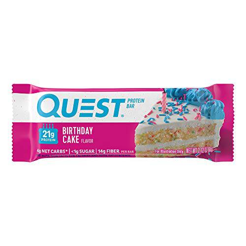 Quest Nutrition Birthday Cake Protein bar, 2.12 oz