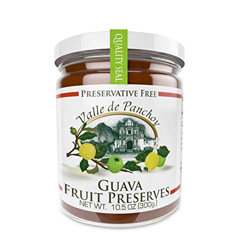 2 Pack of Valle de Panchoy ​Guava Preserve Jam and Jelly - Natural ​Guatemalan​ Spreadable Jellies, Jams and Paste, Fruit Marmalade Filling for Cakes - ​From​ Fresh Guavas
