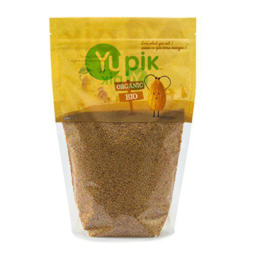 Yupik Organic Golden Flax Seeds, 2.2 lb, Non-GMO, Vegan, Gluten-Free