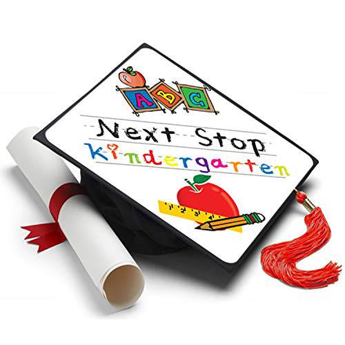 Elementary Graduation Cap - Next Stop Kindergaten Tassel Topper (Tassel Topper Only)