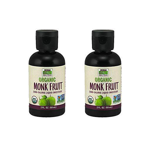 NOW Foods Monk Fruit Liquid Organic, 2 Fluid Ounce (2 Pack)