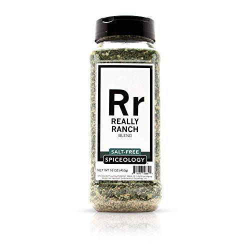 Spiceology - Really Ranch Salt Free Seasoning - 16 oz - Use On: Ranch Dip, Roasted Veggies or Chicken