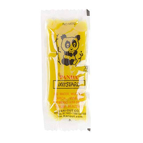 Hot Mustard Sauce Chinese Take Out Condiment Packets (100 Packets)