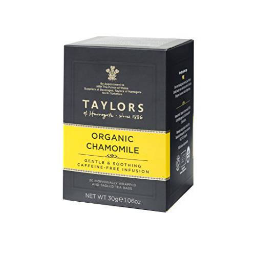 Taylors of Harrogate Organic Chamomile Herbal Tea, 20 Count (Pack of 6)