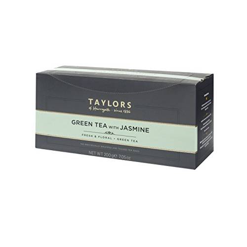 Taylors of Harrogate Green Tea with Jasmine, 100 Count (Pack of 1)