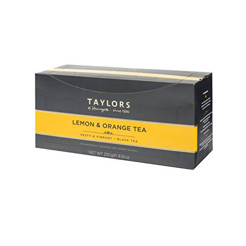 Taylors of Harrogate Lemon & Orange Black Tea, 100 Count