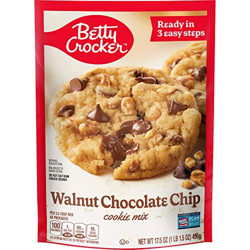 Betty Crocker Walnut Chocolate Chip Cookie Mix, 17.5 oz