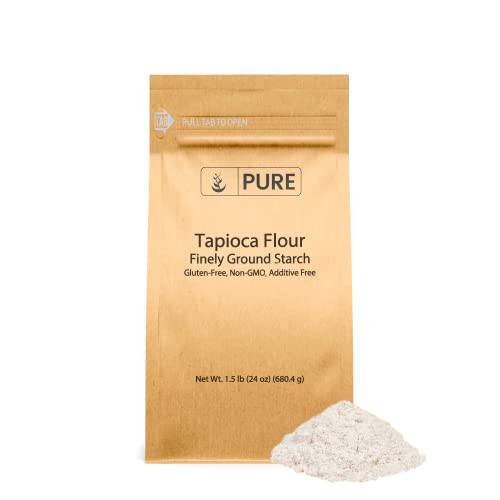 Pure Original Ingredients Tapioca Starch (1.5 lb) Non-GMO & Gluten Free, Kitchen Staple, Eco-Friendly Packaging.