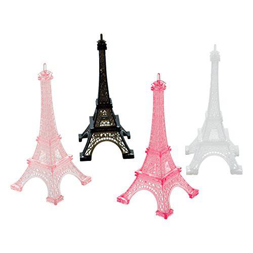 Amscan 398185 Day in Paris Eiffel Tower Party Decorations, 5 x 2.25, 4 Ct.