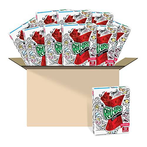Fruit Roll-Ups Fruit Flavored Snacks, Strawberry Sensation, 0.5 oz, 10 ct (Pack of 10)