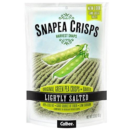 Harvest Snaps Snapea Crisps Lightly Salted - Pack of 3, 3.3 Oz. Ea.