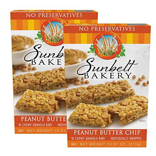 Sunbelt Bakery Peanut Butter Chip Chewy Granola Bars, 20 Count