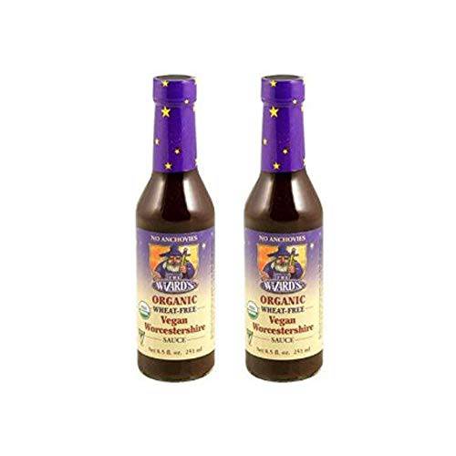 The Wizards Sauces, Sauce Worcestershire Vegetarian Organic, 8.5 Ounce (Pack of 2)