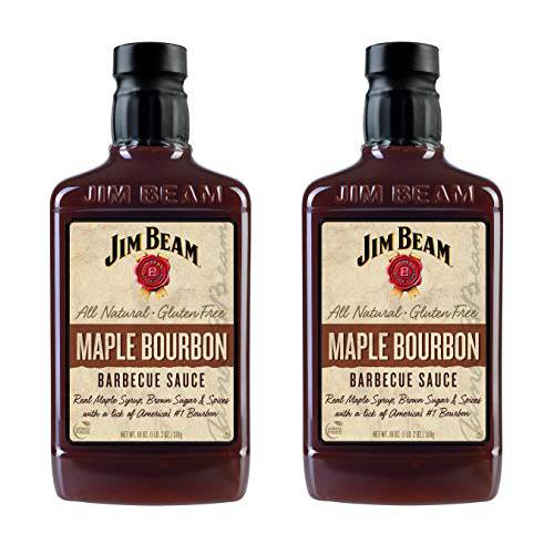 Jim Beam Maple Bourbon Barbecue Sauce - 2 Packs of Maple Bourbon Jim Beam Barbecue Sauce (2)
