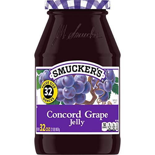Smucker’s Concord Grape Jelly, 32 Ounces (Pack of 6)