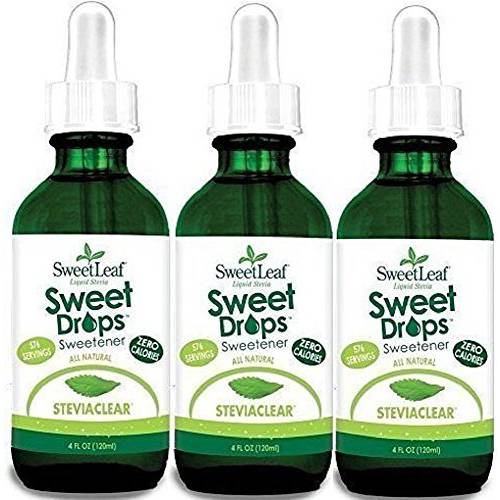 Sweetleaf Stevia Extract Clear Liquid 4 oz (3 Pack)