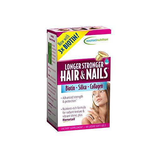Applied Nutrition Longer, Stronger Hair and Nails 60-Count (Pack 2)