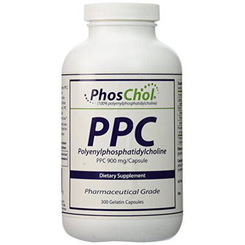Nutrasal PhosChol PPC Polyenyl PhosphatidylCholine Choline Supplement 900mg 300 Gelatin Capsules