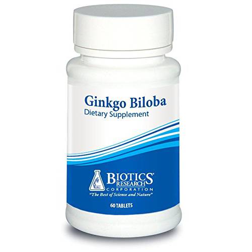 Biotics Research Ginkgo Biloba Standardized 24% Ginkgo Biloba Percent Extract, Brain Supplement, Nootropic, Focus, Energy, Memory, Healthy Aging. 60 Tablets
