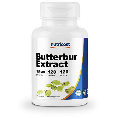 Nutricost Butterbur Extract Capsules (75mg) 120 Capsules - Gluten Free, Non-GMO, Vegetarian Friendly