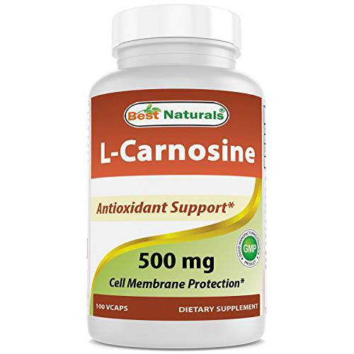 Best Naturals L-Carnosine 500 mg 100 Vcaps (100 Count (Pack of 1))