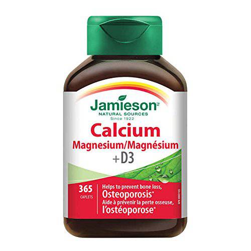 Jamieson Calcium Magnesium with Vitamin D3, 365 Caplets