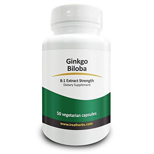 Real Herbs Ginkgo Biloba Leaf (24% Extract) - 120mg/caps - 60 Capsules