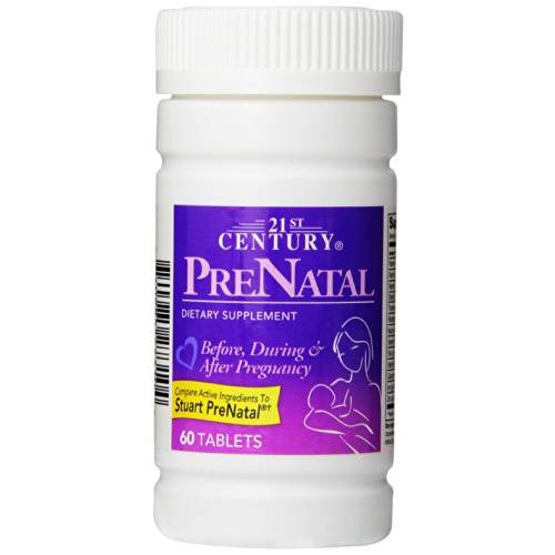 21st Century Prenatal Tablets, 60 Count (Pack of 2)