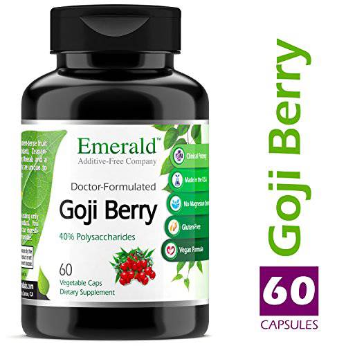 Emerald Labs Goji Berry - 40% Polysaccharides - 60 Vegetable Capsules