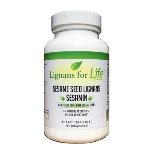 Lignans For Life Sesamin for People, 90 Capsules - Sesame Seed Lignans, Natural Dietary Supplement