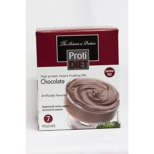 Protidiet Chocolate Flavor High Protein Instant Pudding Mix (7 - 5.9 oz Pouches) (Chocolate)