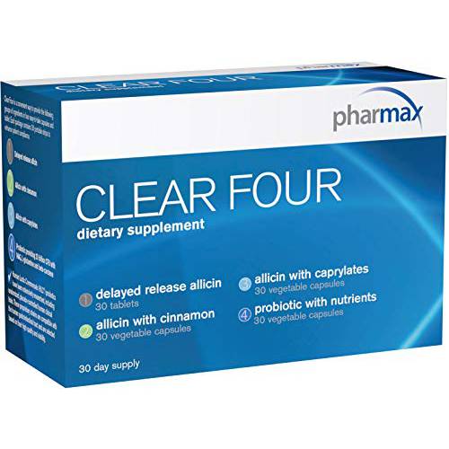 Pharmax Clear Four | Shelf Stable Probiotics to Promote Gastrointestinal Health | 30 Day Supply