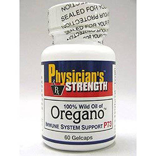 Physician’s Strength™ 100% Wild P73 Oil of Oregano, 60 Gelcaps – All-Natural Dietary Supplement for Adults – Made with Wild Oregano Oil – Recommended for Daily Use