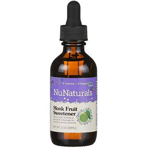 NuNaturals Monk Fruit Liquid Plant Based Sweetener, 2 Ounce