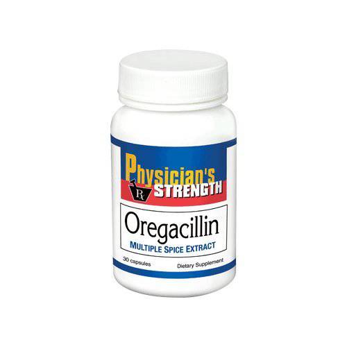 Physician’s Strength™ Oregacillin™, 30 Capsules – All-Natural Dietary Supplement for Adults – Multiple Spice Extract – Made with Organic Oregano Herb – Antioxidant Rich – Recommended for Daily Use