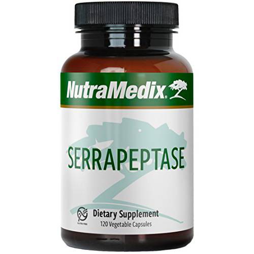 NutraMedix Serrapeptase - Proteolytic Enzyme Supplement - May Support Healthy Sinus Function - 1000mg with Inulin from Jerusalem Artichoke - May Support Cardiovascular Health (120 Vegetarian Capsules)
