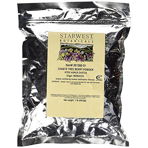 Starwest Botanicals Chaste Tree Berry Powder 1 Lb