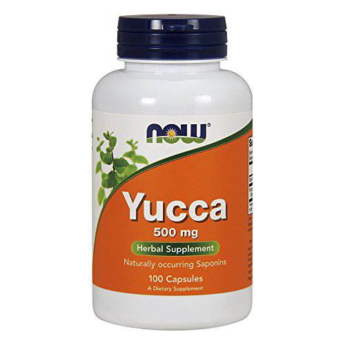 NOW Supplements, Yucca (Yucca spp.) 500 mg, 4:1 Concentrate, Herbal Supplement, 100 Capsules